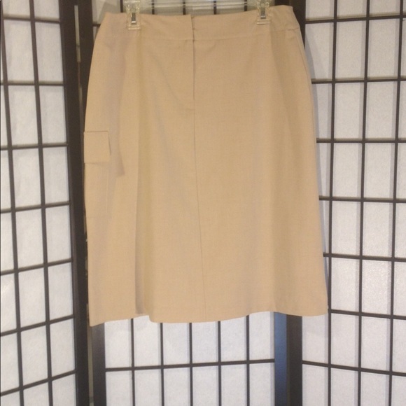 Michele Knee length Tan Skirt Women's 14 - Picture 2 of 8